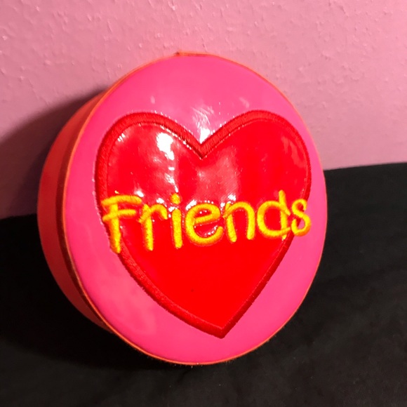 Other - FREE * 90’s Friends Collectible Y2K Red Pink Jewelry Dish Catchall Cute Box 1999
